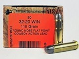 50 Rounds HSM 32-20 WIN. 115gr Lead RNFP Factory New Condition!