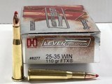New! Hornady 25-35 WIN. 110 Grain FTX 20 Rounds - 1 of 3