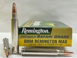 Remington Safari Grade 8mm Rem. Mag 200gr Swift A-Frame Like New! - 1 of 4