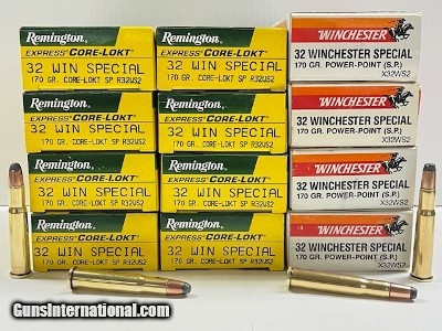 Remington & Winchester 32 Win. Special 170 Grain