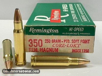 Remington 350 Rem. Magnum 250 Grain Core-Lokt Like New!