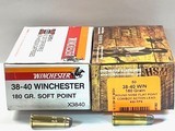 HSM 38-40 Win. 180 Grain RNFP Lead 50 Round Box New!