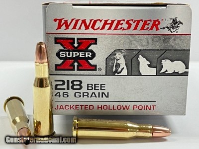 Winchester 218-Bee 46 Grain Hollow Point 50 Rounds Factory New Production!