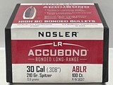 Nosler Accubond & Accubond Long Range Bullets in Multiple Calibers New! - 8 of 8