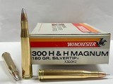 Winchester Super-X 300 H&H Magnum 180gr Silvertip 20 Round Box Mint Condition! - 1 of 5