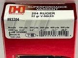 Hornady Superformance Varmint 204 Ruger 32gr V-MAX 10 Box Case 200 Rounds Factory New! - 4 of 4