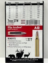 Nosler Trophy Grade 7mm STW 160 Grain AccuBond New! - 2 of 2