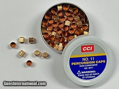 CCI NO. 11 Percussion Caps 100 Count Tins