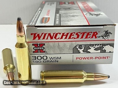 Winchester 300 WSM 180gr. Power-Point New!