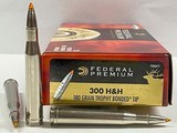 New! Federal Premium 300 H&H Mag 180 Grain Trophy Bonded Tip 20 Round Boxes