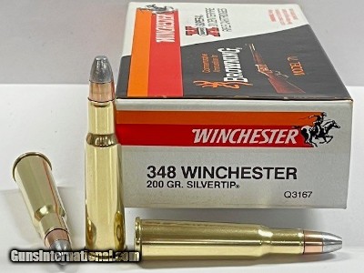Winchester 348 Win 200gr Silvertip Browning Model 71 Commemorative Pristine!