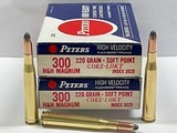 Remington Peters 300 H&H Magnum 220gr Core Lokt SP 2 Boxes Nice!
