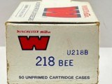 New! Winchester(W-W Super) 218 BEE Brass 50 Count Box