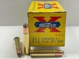 Western 351 Winchester SL 180 GR. Soft Point 50 Round Factory Box - 1 of 7