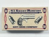 Navy Arms .41 Short Rimfire Factory Loaded 50 Round Box Excellent Condition!