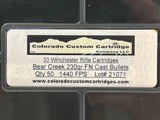 Colorado Custom Cartridge 33 Winchester(WCF) 230GR FN 90 Factory Loaded Rounds Clean! - 2 of 8