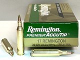 Remington Premier 17 Rem 20 Gr. ACCUTIP-V 20 Round Boxes - 1 of 5