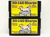Eldorado Custom Shop, Old Western Scrounger 50-140 Sharps 635 Grain RN Lead Black Powder 40 Pristine Rounds! - 1 of 9