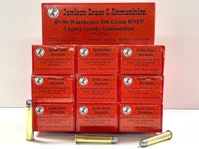 Jamison 45 90 Win 300 Grain RNFP 20 Round Factory Loaded Boxes NOS