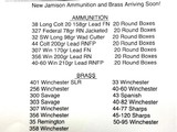 New! Jamison Ammunition and Brass Available in Hard to Find Calibers Take a Look!