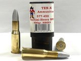 TEN-X & Buffalo Arms Co. 577-450 Martini-Henry Factory Loaded Ammo Like New! Price in Listing