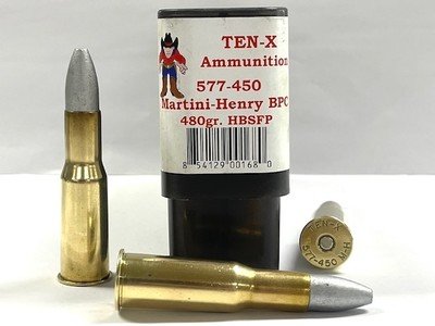TEN-X & Buffalo Arms Co. 577-450 Martini-Henry Factory Loaded Ammo Like New! Price in Listing