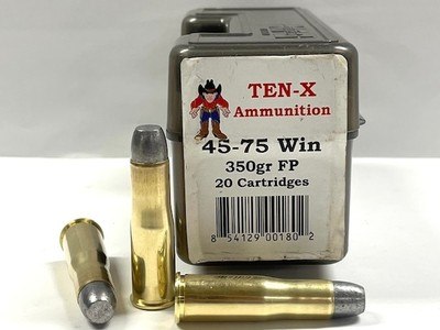 TEN-X 45-75 Win Winchester 350gr FP 20 Factory Rounds Like New!