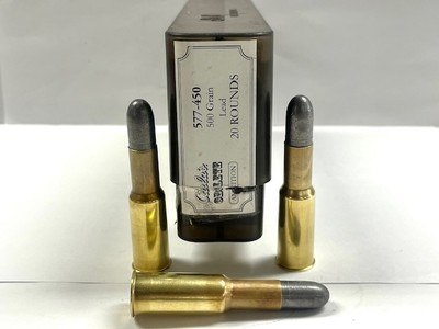 Cabela's Obsolete 577-450 Martini-Henry 500 Grain Lead 20 Rounds Nice Clean Ammo