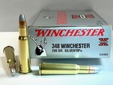 Winchester 348 Win 200 Grain Silvertip 20 Round Box in New Condition! - 1 of 7