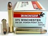 Winchester 375 Win 200gr Power-Point 20 Round Factory Loaded Boxes in Like New Condition!