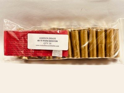 New! Jamison 45-75 Winchester Virgin Brass 20 Count Excellent!
