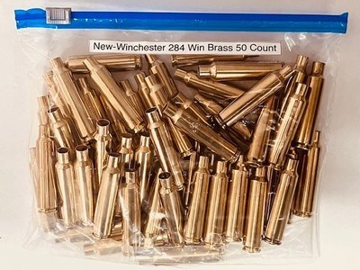 New! Winchester(W-W SUPER) 284 Win Virgin Brass 50 Count Bags