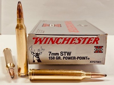 Winchester 7mm STW 150gr Power-Point 20 Round Factory Loaded Box in Like New Condition! - Image 1 of 6