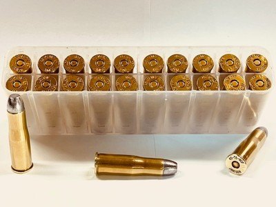 45-75 Winchester(WCF) 390 Grain RNFP Lead Smokeless Precision Hand-Loaded in Virgin Jamison Brass 20 Rounds