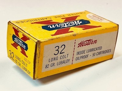 Winchester Western 32 Long Colt 82 Grain Lubaloy Full 50 Round Box Nice Ammo! - Image 2 of 7