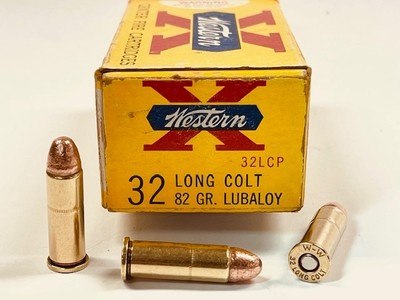 Winchester Western 32 Long Colt 82 Grain Lubaloy Full 50 Round Box Nice Ammo! - Image 1 of 7