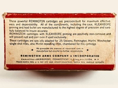 Remington Kleanbore 25 Stevens Long Rim Fire Full 50 Round Boxes Nice Ammo! - Image 4 of 6