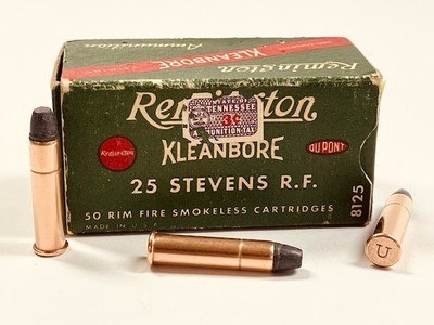 Remington Kleanbore 25 Stevens Long Rim Fire Full 50 Round Boxes Nice Ammo! - Image 1 of 6