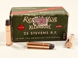 Remington Kleanbore 25 Stevens Long Rim Fire Full 50 Round Boxes Nice Ammo! - Image 1 of 6
