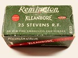 Remington Kleanbore 25 Stevens Long Rim Fire Full 50 Round Boxes Nice Ammo! - Image 3 of 6