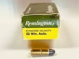 Remington 22 Winchester Automatic 45 Grain Solid Point 50 Round Box Nice Clean Ammo - Image 2 of 5