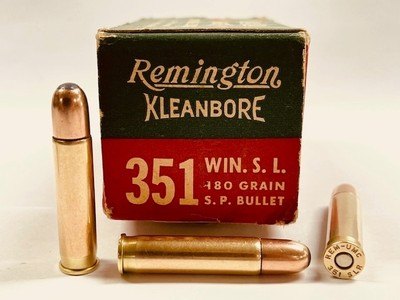 Remington 351 Win. Self Loading 180gr Soft Point 49 Factory Loaded Rounds Nice! - Image 1 of 7