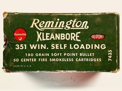Remington 351 Win. Self Loading 180gr Soft Point 49 Factory Loaded Rounds Nice! - Image 2 of 7