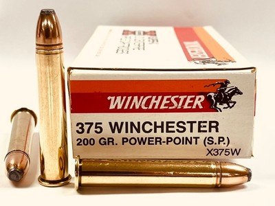 Winchester 375 Win 200gr Power-Point 20 Round Box Same Lot# Excellent Condition - Image 2 of 6