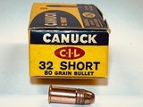 Canuck 32 Short Rimfire 80gr Bullet 50 Round Box Excellent Condition! - Image 2 of 6