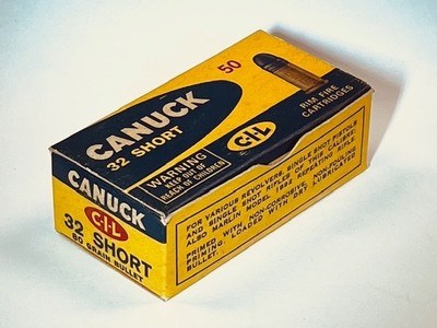 Canuck 32 Short Rimfire 80gr Bullet 50 Round Box Excellent Condition! - Image 3 of 6