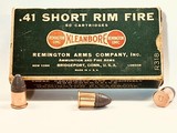 Remington UMC Kleanbore 41 Short Rimfire 50 Round Box Nice! - Image 2 of 8