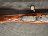 Customer FN Mauser 98 rifle in 30-06 hand engraved double set triggers - 14 of 15
