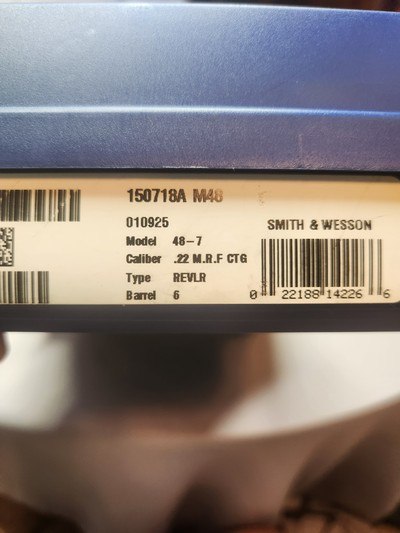 Smith & Wesson 48-7 in 22 Mag - Image 5 of 5