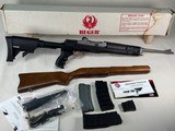 Ruger Mini-14 Stainless (1998) – ATI Folding Stock and Original Wood Stock - 14 of 17